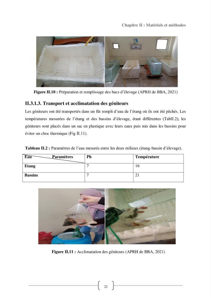 Contribution à la reproduction de quelques espèces de poissons d’ornements d’eau douce :