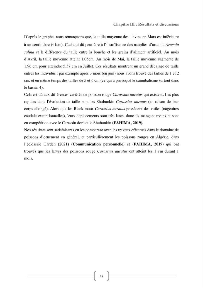 Contribution à la reproduction de quelques espèces de poissons d’ornements d’eau douce :