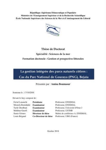 La gestion intégrée des parcs naturels côtiers La gestion intégrée des parcs naturels côtiers