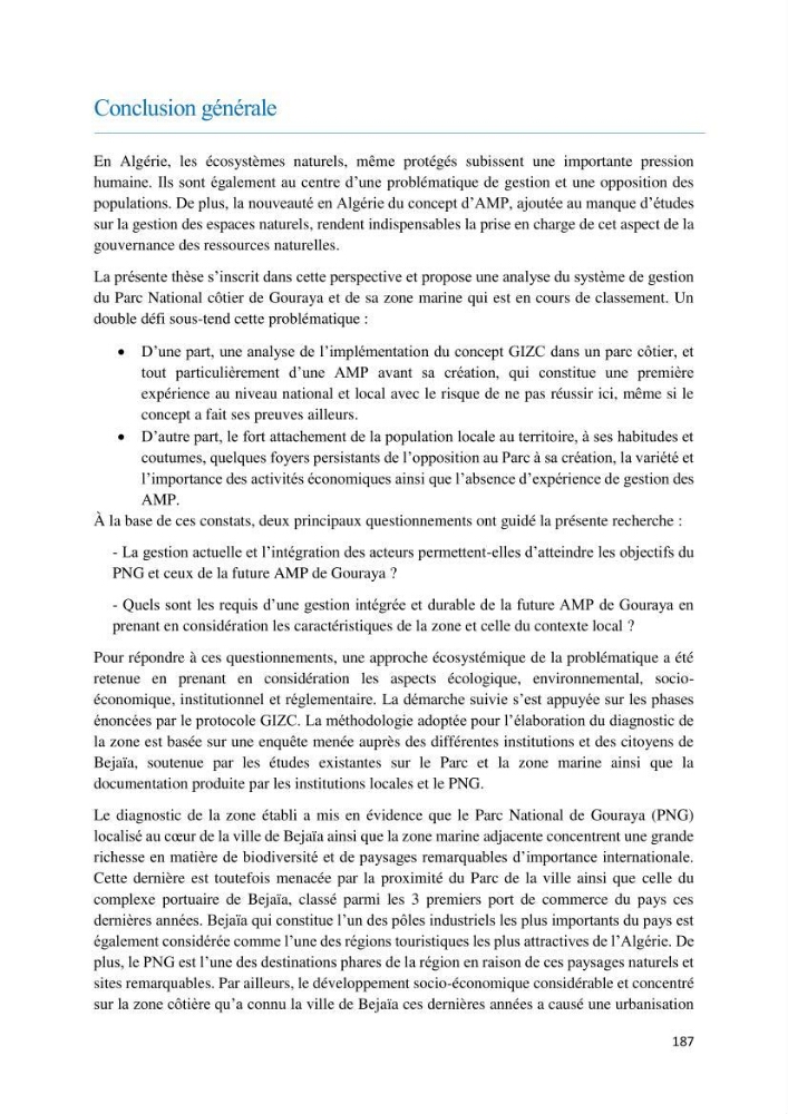 La gestion intégrée des parcs naturels côtiers