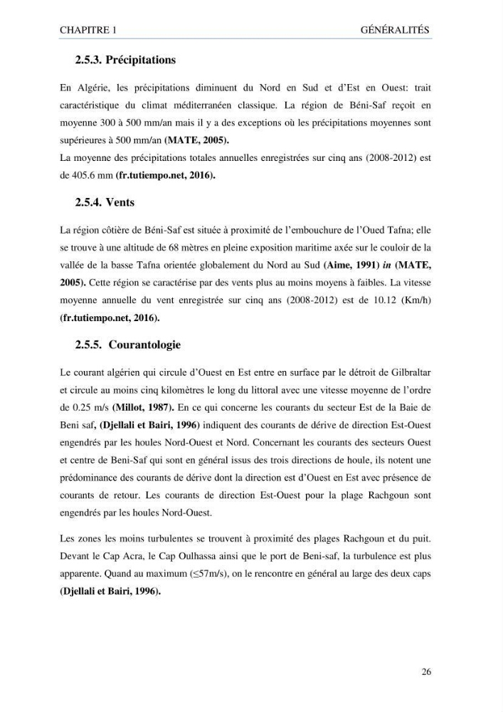 inventaire de la faune et de la flore marine d\'intérêt écologique des sites remarquables de la côte Ouest Algérienne
