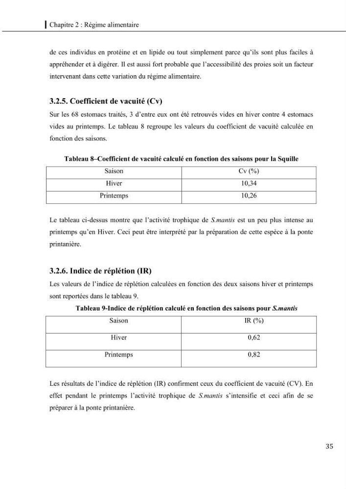 Contribution a l\'étude du régime alimentaire, de la croissance et de l\'exploitation de la squille squilla mantis linnaeus ,1758 dans la baie de bou-ismail.