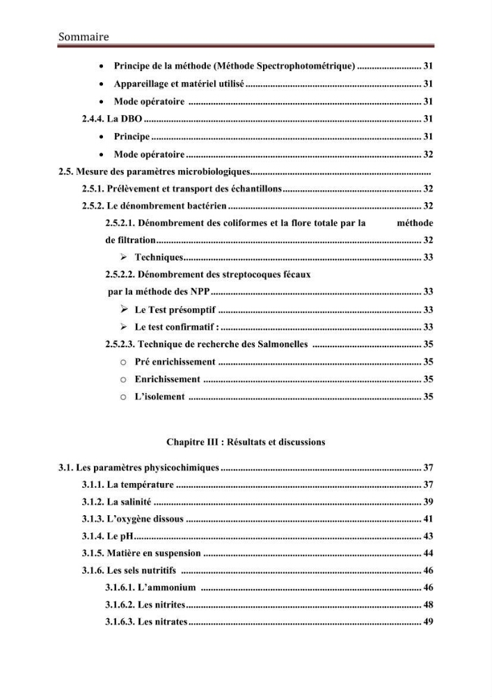 Caractérisation physico-chimique et bactériologique des eaux de la ferme d\'élevage de poissons marins d\'Azeffoun (Willaya de Tizi Ouzou):