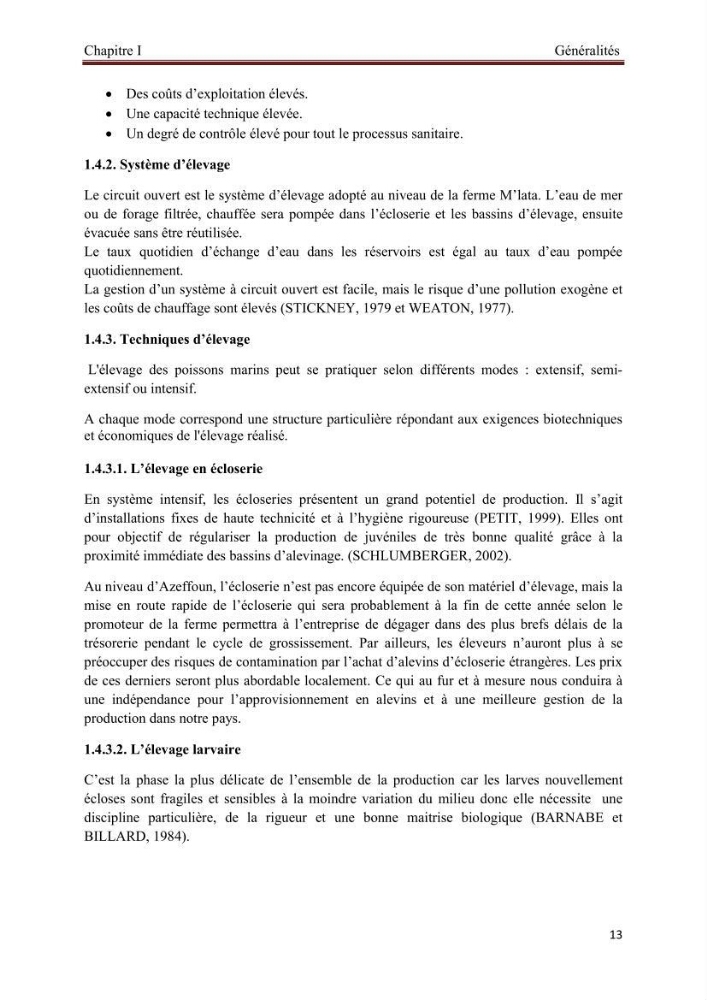 Caractérisation physico-chimique et bactériologique des eaux de la ferme d\'élevage de poissons marins d\'Azeffoun (Willaya de Tizi Ouzou):