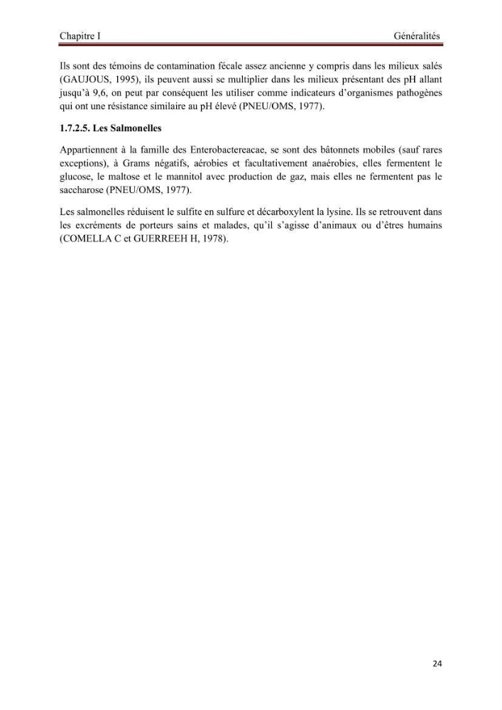 Caractérisation physico-chimique et bactériologique des eaux de la ferme d\'élevage de poissons marins d\'Azeffoun (Willaya de Tizi Ouzou):