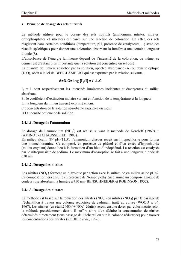 Caractérisation physico-chimique et bactériologique des eaux de la ferme d\'élevage de poissons marins d\'Azeffoun (Willaya de Tizi Ouzou):
