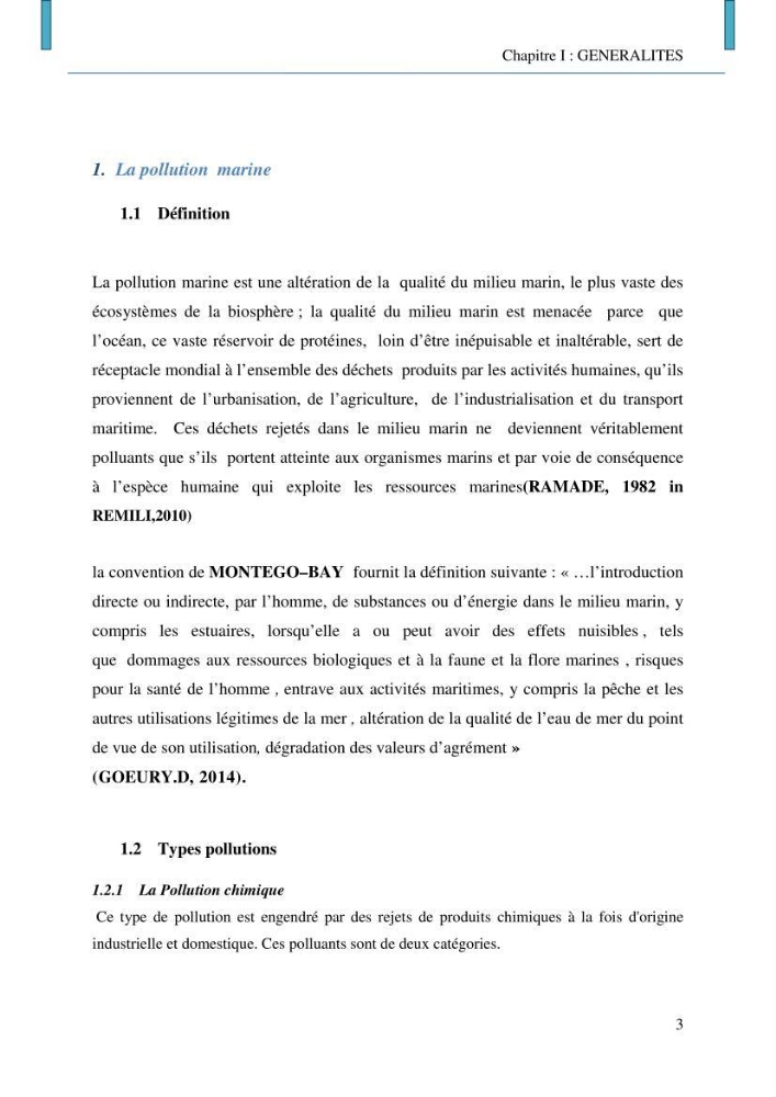 Evaluation des niveaux de pollution par les hydrocarbures aromatiques polycycliques dans les eaux et sédiments marins de la baie de Bou- Ismail (Est)