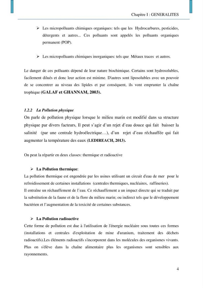 Evaluation des niveaux de pollution par les hydrocarbures aromatiques polycycliques dans les eaux et sédiments marins de la baie de Bou- Ismail (Est)