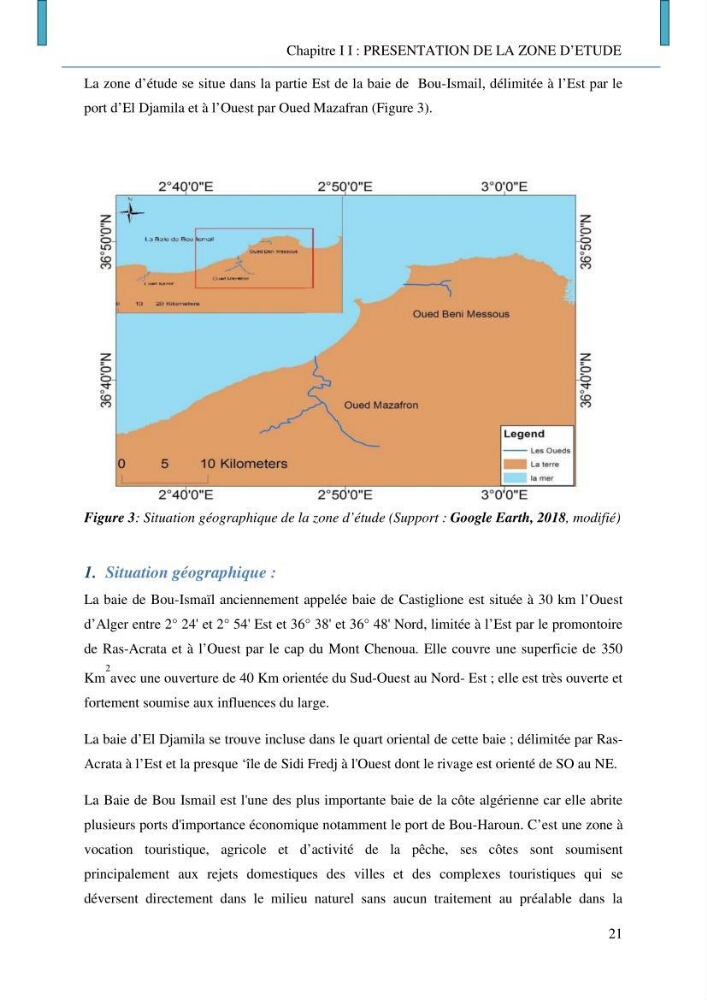 Evaluation des niveaux de pollution par les hydrocarbures aromatiques polycycliques dans les eaux et sédiments marins de la baie de Bou- Ismail (Est)