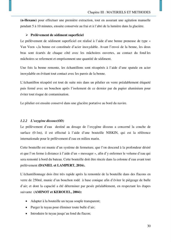 Evaluation des niveaux de pollution par les hydrocarbures aromatiques polycycliques dans les eaux et sédiments marins de la baie de Bou- Ismail (Est)