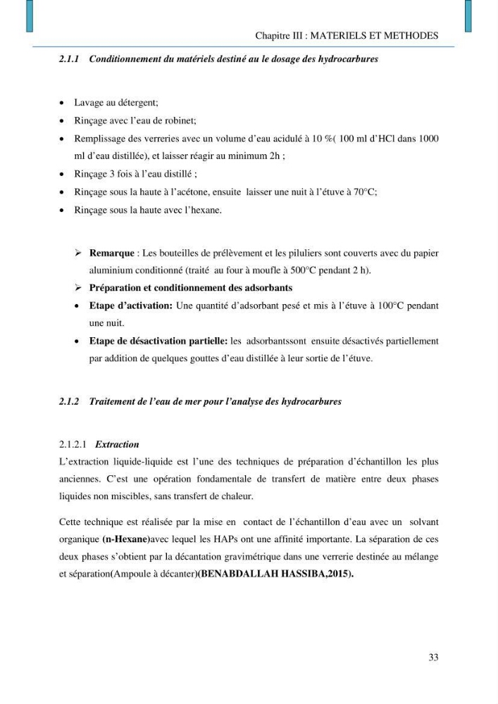 Evaluation des niveaux de pollution par les hydrocarbures aromatiques polycycliques dans les eaux et sédiments marins de la baie de Bou- Ismail (Est)