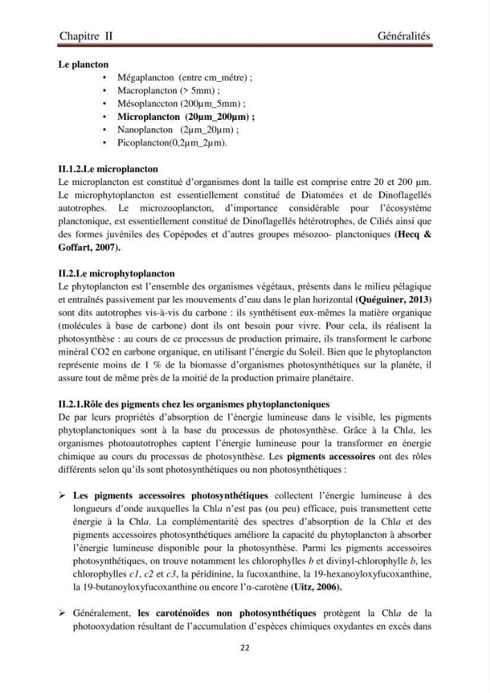 La corrélation entre les paramètres physiques et la densité de microplancton dans la côte Algérienne: région centrale