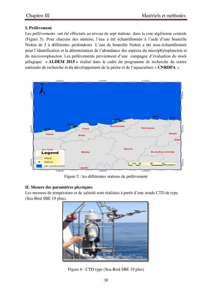 La corrélation entre les paramètres physiques et la densité de microplancton dans la côte Algérienne: région centrale