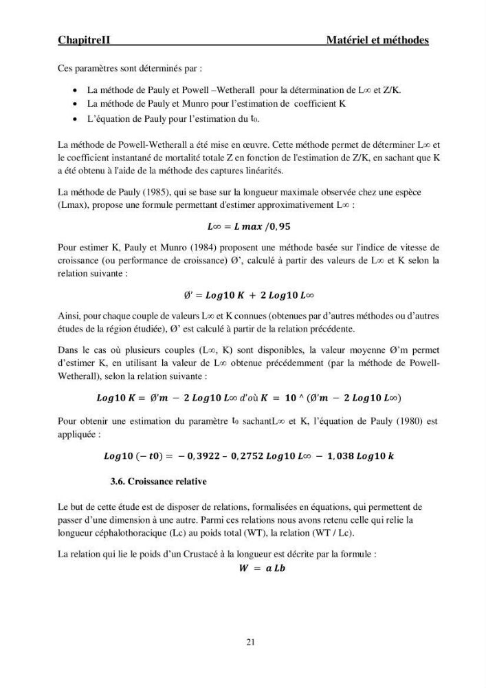 Ecologie et exploitation des crevettes Péneides dans le centre algérien