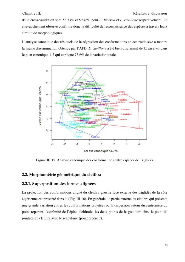 Description des variations morpho-géométrique entre les espèces et les populations des Triglidae (Actinopterygii, Scorpaeniformes) dans le bassin algérien: