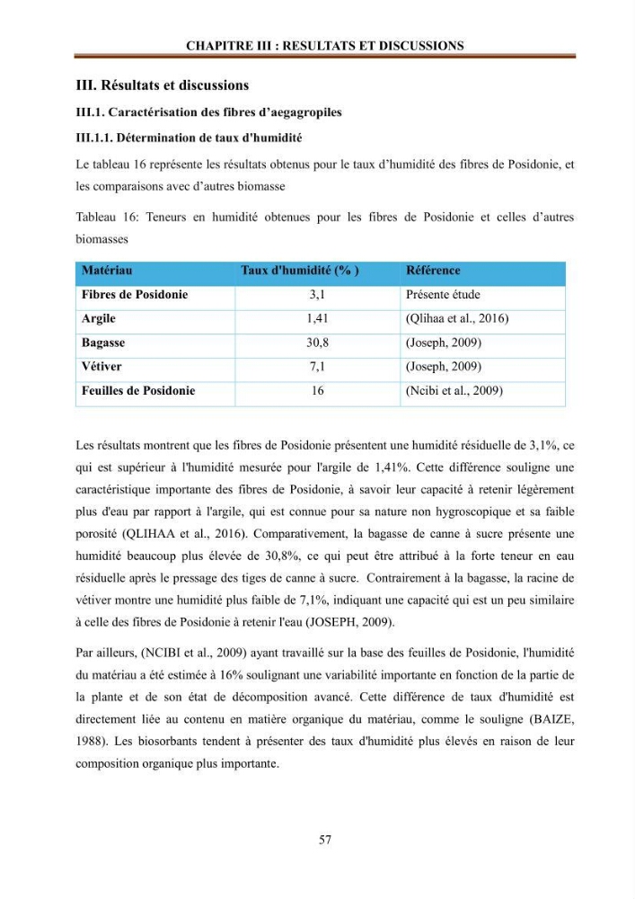 Etude de la valorisation d\'une biomasse marine en vue de son utilisation pour le traitement de l\'eau