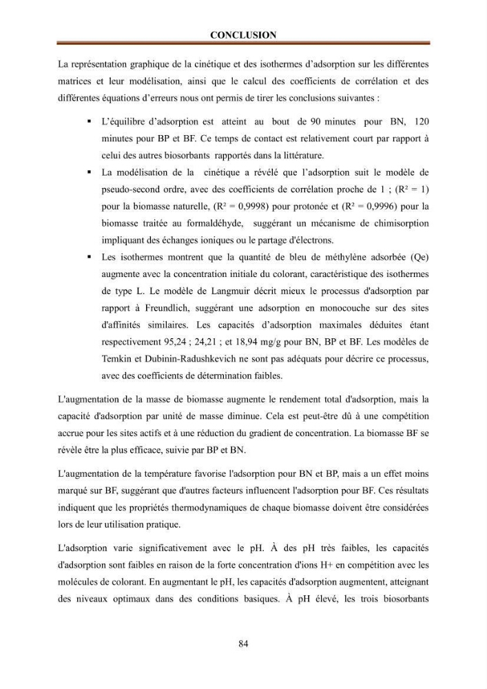 Etude de la valorisation d\'une biomasse marine en vue de son utilisation pour le traitement de l\'eau