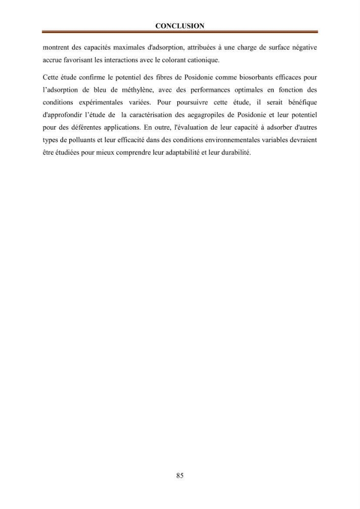 Etude de la valorisation d\'une biomasse marine en vue de son utilisation pour le traitement de l\'eau