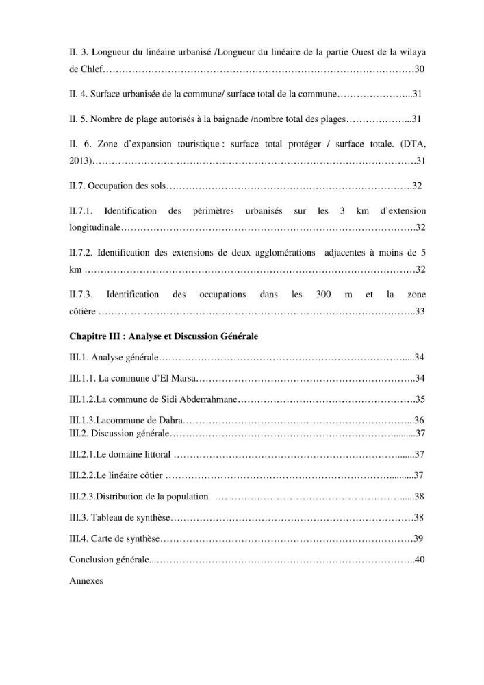Evaluation de l\'état de mise en oeuvre de la loi 02-02 du 5 février 2002 relative à la protection et à la valorisation du littoral
