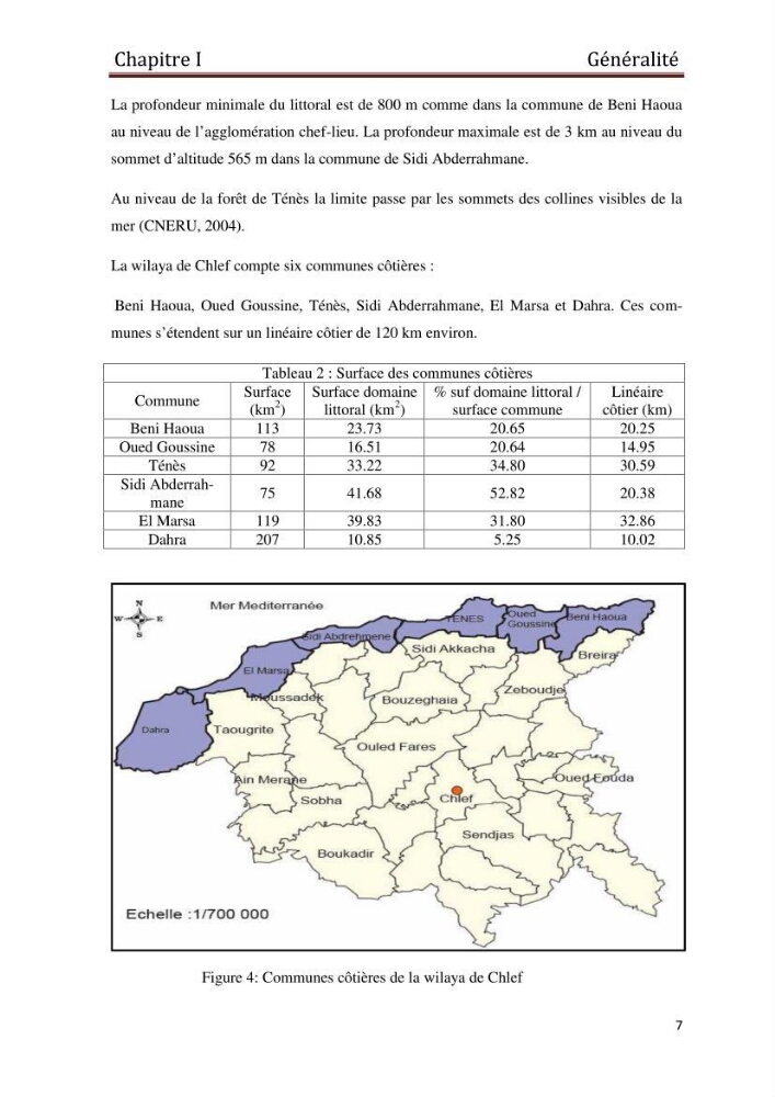 Evaluation de l\'état de mise en oeuvre de la loi 02-02 du 5 février 2002 relative à la protection et à la valorisation du littoral