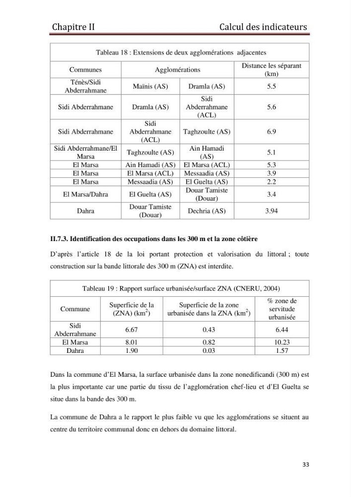 Evaluation de l\'état de mise en oeuvre de la loi 02-02 du 5 février 2002 relative à la protection et à la valorisation du littoral