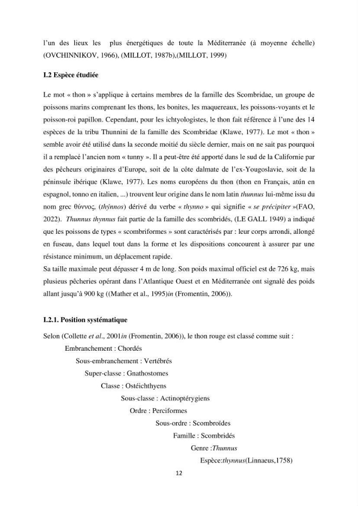 Contribution de la télédétection à la pêche du grand Pélagique Thunnus thynnus (linnaeus, 1758) dans la cote algérienne
