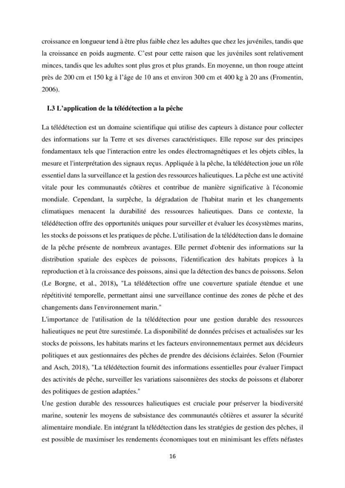 Contribution de la télédétection à la pêche du grand Pélagique Thunnus thynnus (linnaeus, 1758) dans la cote algérienne
