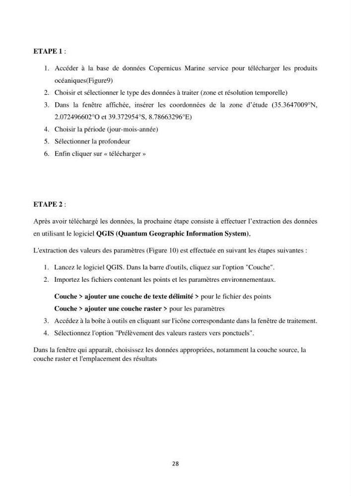 Contribution de la télédétection à la pêche du grand Pélagique Thunnus thynnus (linnaeus, 1758) dans la cote algérienne