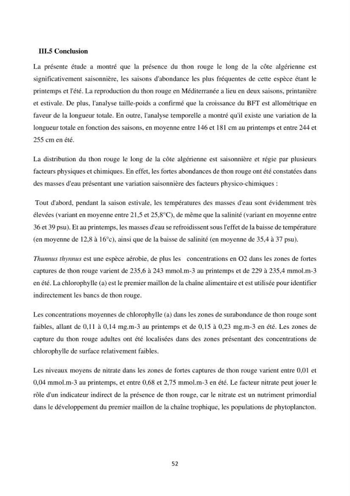 Contribution de la télédétection à la pêche du grand Pélagique Thunnus thynnus (linnaeus, 1758) dans la cote algérienne