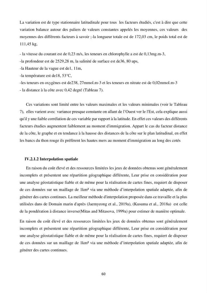 Contribution de la télédétection à la pêche du grand Pélagique Thunnus thynnus (linnaeus, 1758) dans la cote algérienne