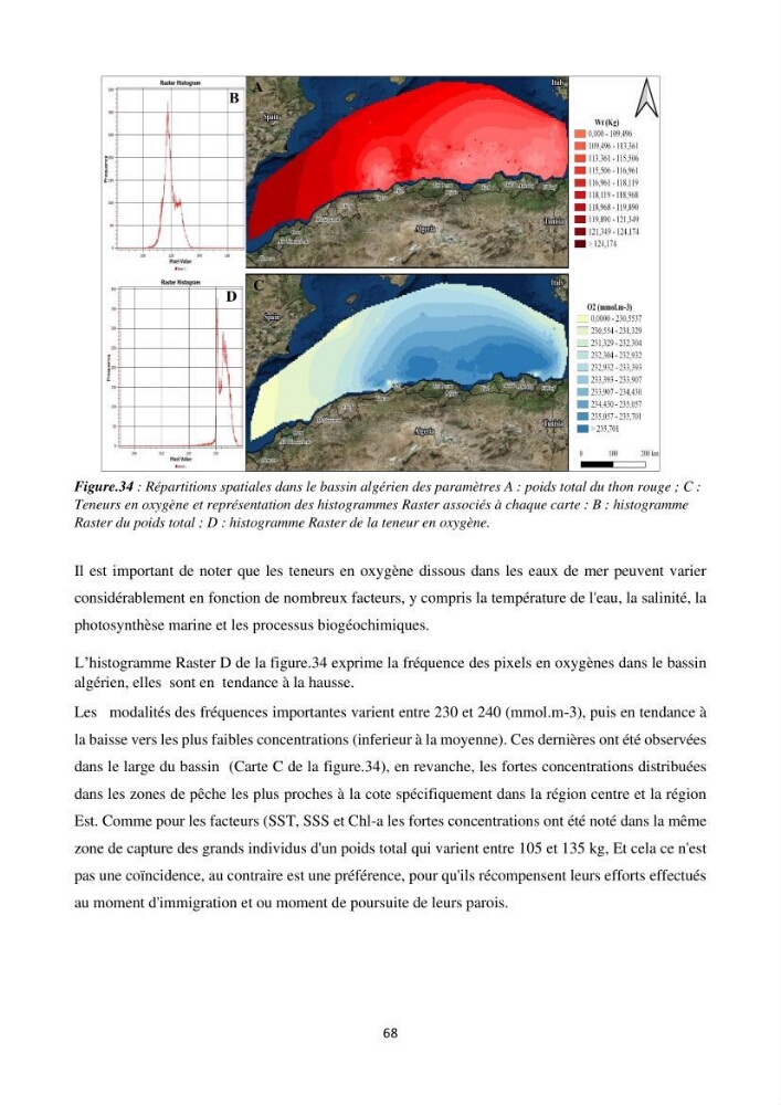 Contribution de la télédétection à la pêche du grand Pélagique Thunnus thynnus (linnaeus, 1758) dans la cote algérienne