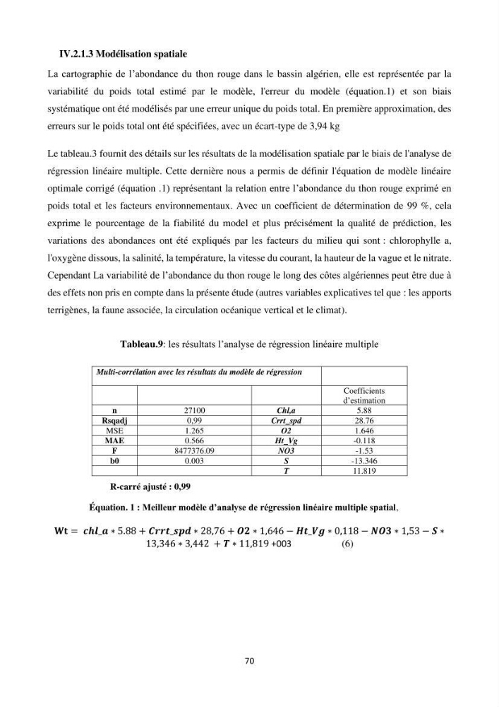 Contribution de la télédétection à la pêche du grand Pélagique Thunnus thynnus (linnaeus, 1758) dans la cote algérienne
