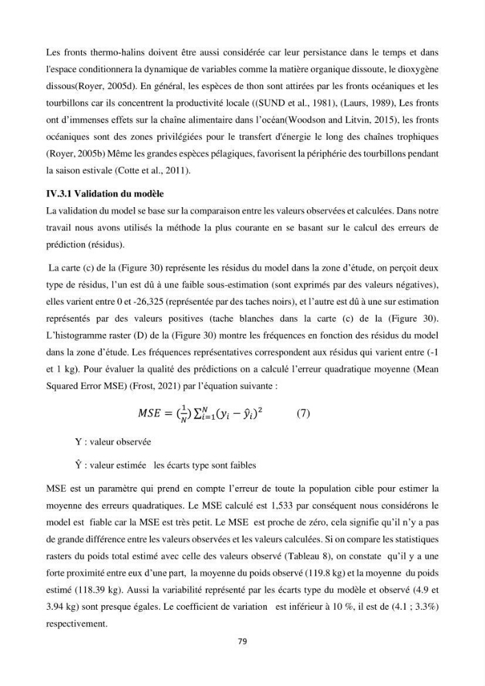 Contribution de la télédétection à la pêche du grand Pélagique Thunnus thynnus (linnaeus, 1758) dans la cote algérienne