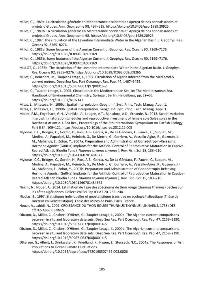 Contribution de la télédétection à la pêche du grand Pélagique Thunnus thynnus (linnaeus, 1758) dans la cote algérienne