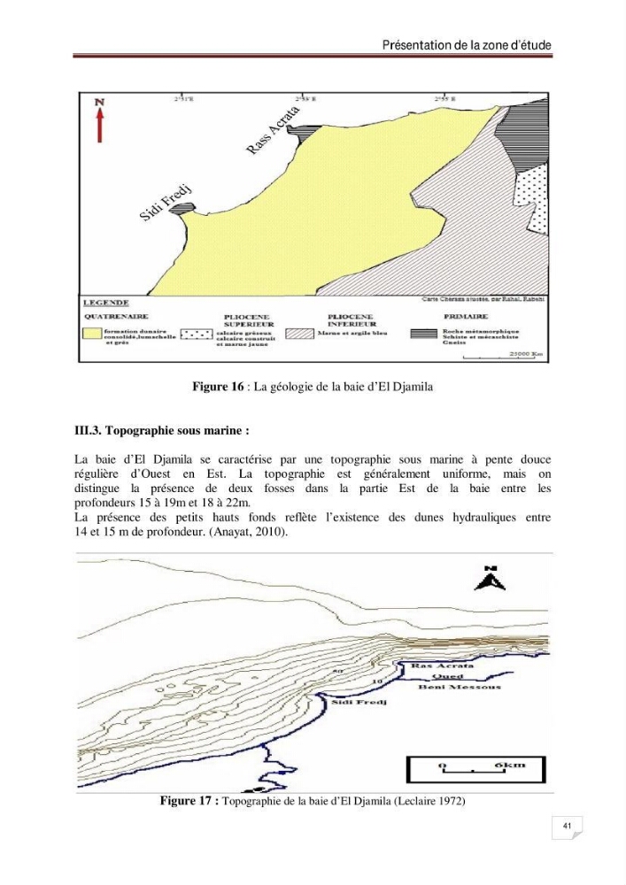 Evaluation de la vulnérabilité des côtes du littoral centre: cas de la baie d\'El Djamila