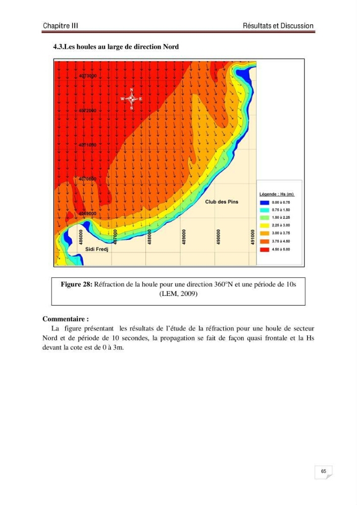 Evaluation de la vulnérabilité des côtes du littoral centre: cas de la baie d\'El Djamila
