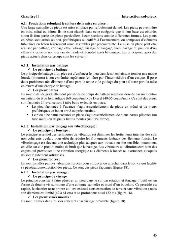 Dimensionnement d\'un quai sur pieux: cas marina baie d\'Alger