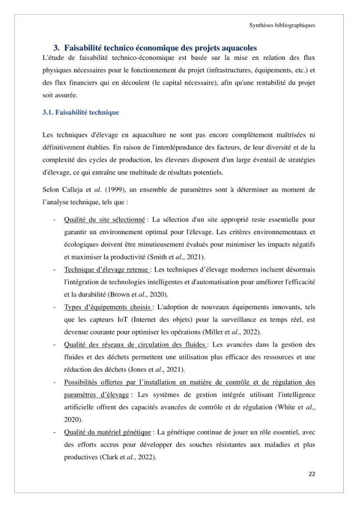 Conception d’une ferme aquacole et essai de production de naissains de bivalves
