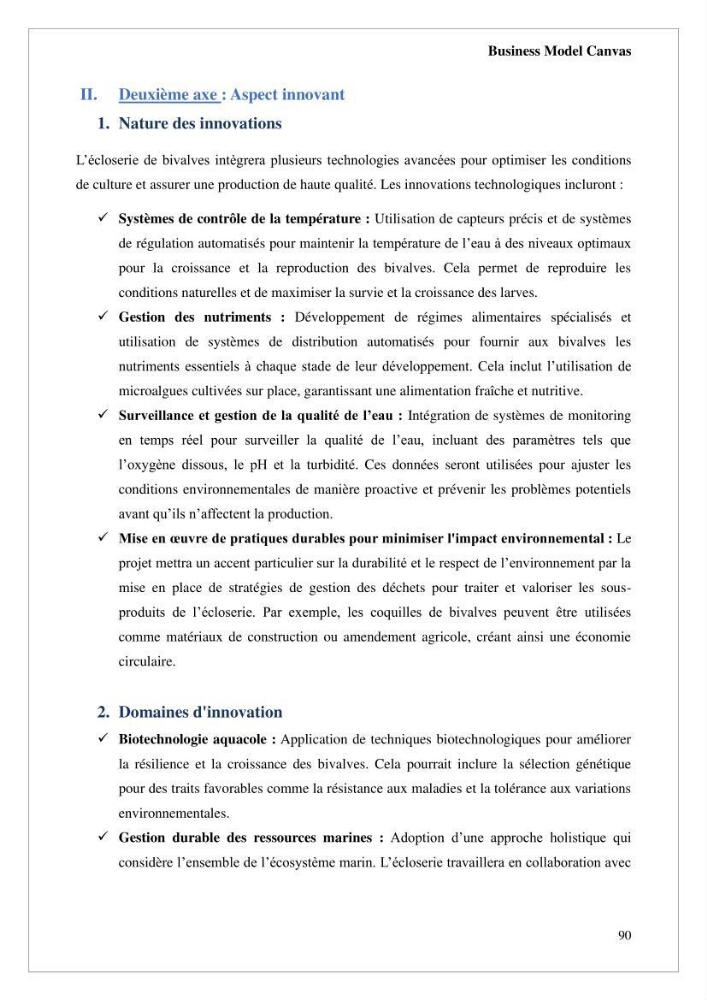 Conception d’une ferme aquacole et essai de production de naissains de bivalves