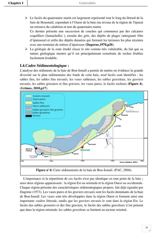 Etude hydrosédimentaire du rivage de Khemisti