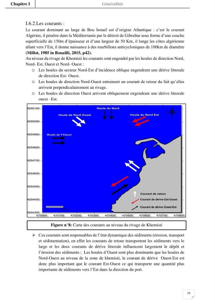 Etude hydrosédimentaire du rivage de Khemisti