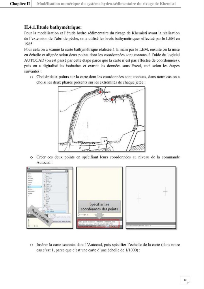 Etude hydrosédimentaire du rivage de Khemisti