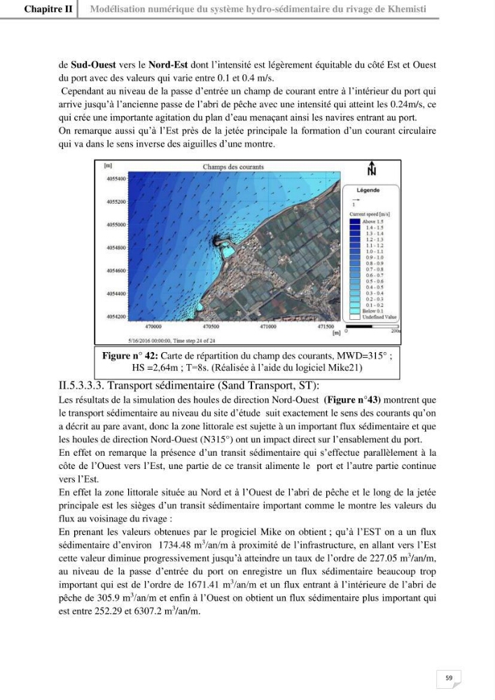 Etude hydrosédimentaire du rivage de Khemisti