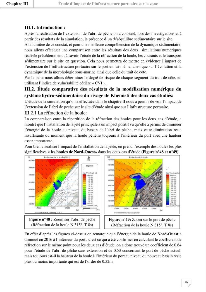 Etude hydrosédimentaire du rivage de Khemisti