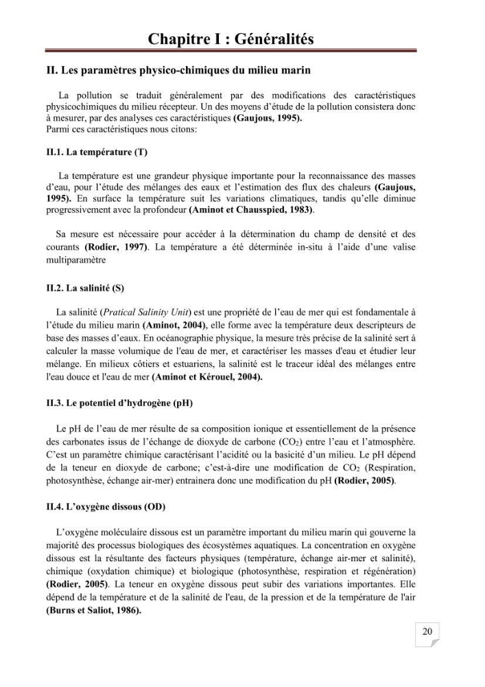 Etat de la pollution par les hydrocarbures aromatiques polycycliques dans les eaux de la baie de Bou-Ismail