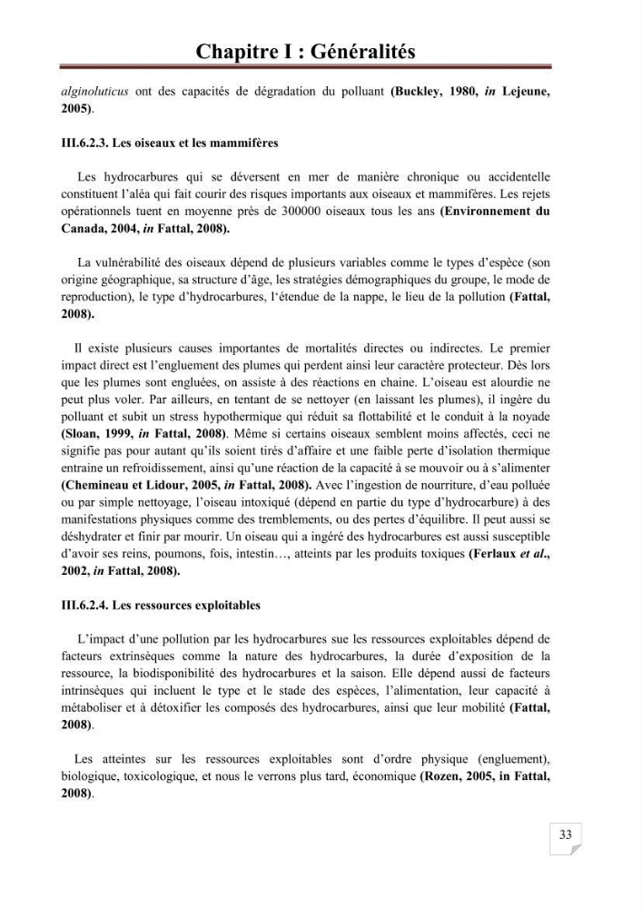 Etat de la pollution par les hydrocarbures aromatiques polycycliques dans les eaux de la baie de Bou-Ismail