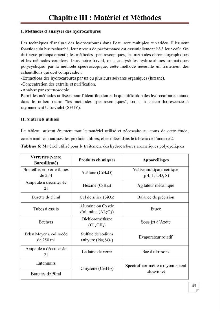 Etat de la pollution par les hydrocarbures aromatiques polycycliques dans les eaux de la baie de Bou-Ismail