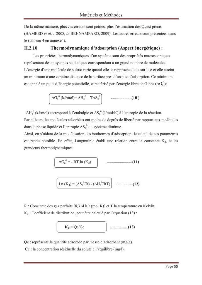 élimination des composées phénolique par le charbon actif à base de noyaux d\'olives