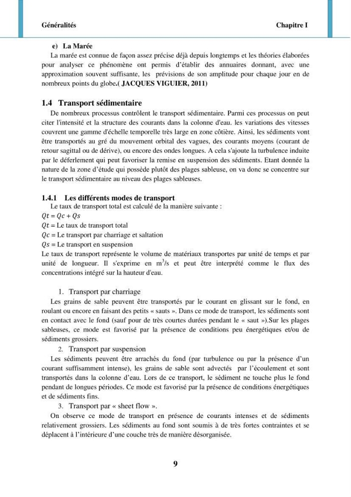 Impact des forçages météorologiques et anthropiques sur la dynamique morpho-sédimentaire du littoral Ouest Algérois: