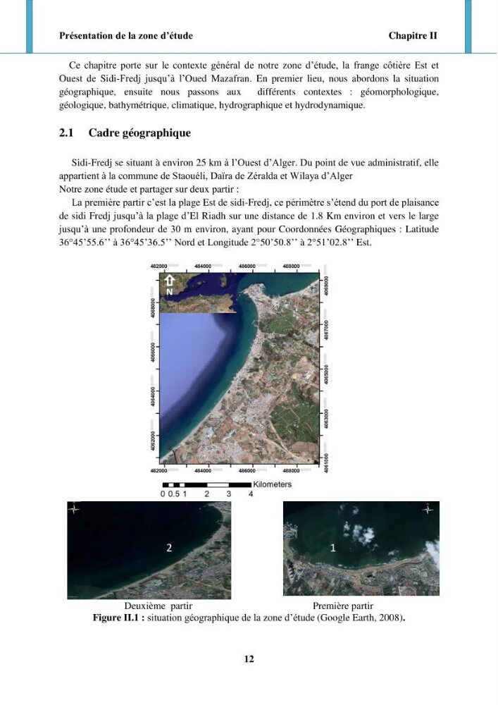 Impact des forçages météorologiques et anthropiques sur la dynamique morpho-sédimentaire du littoral Ouest Algérois:
